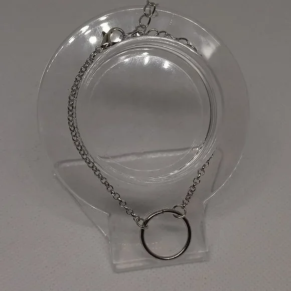 Stainless Steel Bracelet with Open Ring Pendant Jewelry #5 - Picture 2 of 8